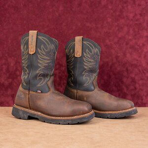 Thorogood Men 11" Heritage Comp Toe Waterproof Brown Leather Work Boots sz 10.5